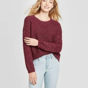 Knox Rose Red Sweater sz L